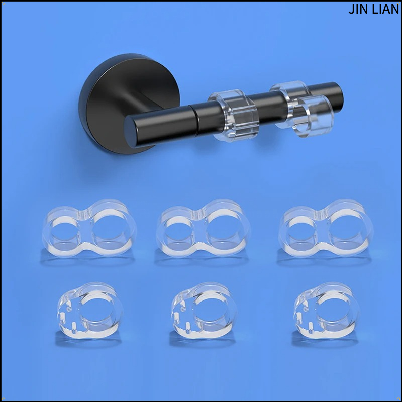 Furniture And Hardware Supplies - 6 szt. przezroczystych blokad do drzwi,