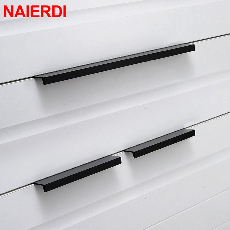 Drawer Pull Gold - NAIERDI złoto czarne ukryte uchwyty do
