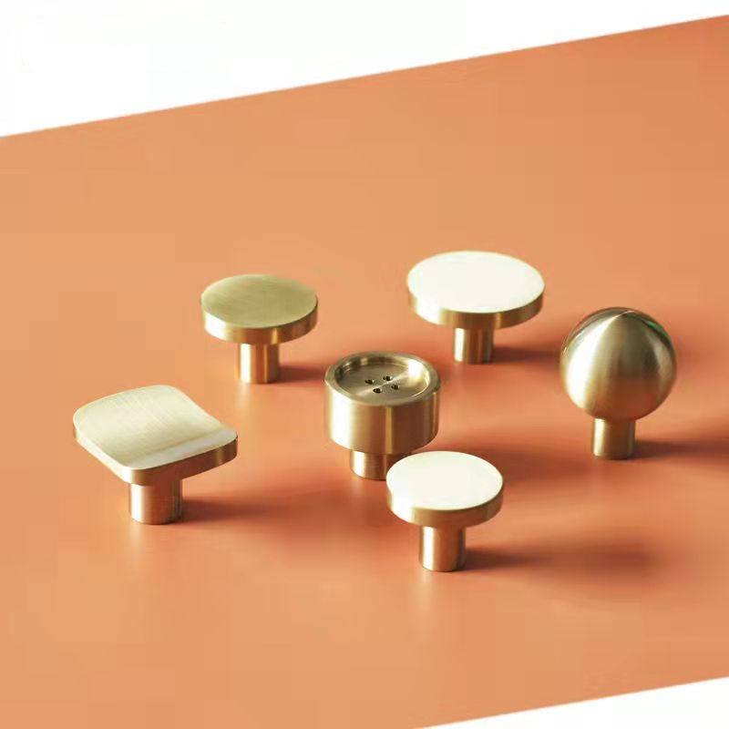 Drawer Pull Gold - Nowoczesne mosiężne gałki kuchenne ciągnie złote