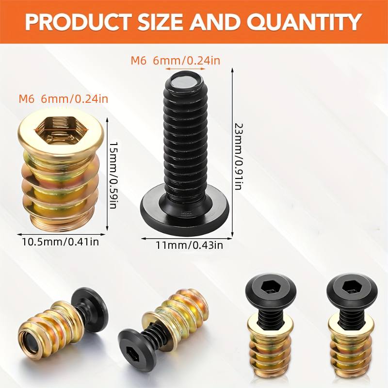 Furniture Hardware Screws - Zestaw narzędzi do gwintów wciskanych do