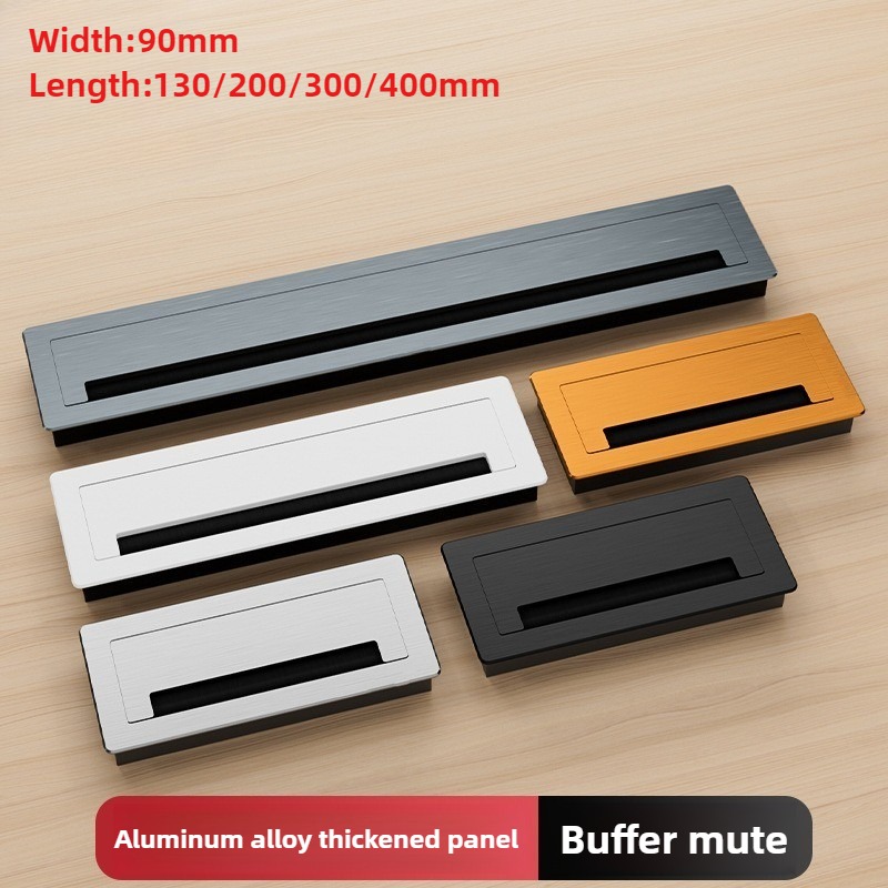 Furniture Hardware Outlet - 1 szt. Prostokątny przelotka na kable