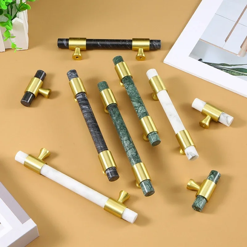 1 szt. Marmurowy mosiężny uchw – Furniture And Hardware Supplies recenzja i cena