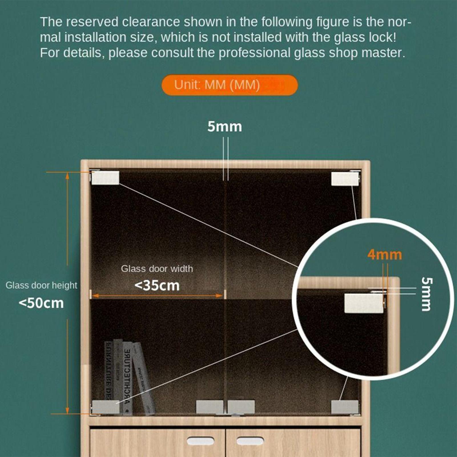 2 szt. Zawiasów do szklanych d – Furniture Hardware Display recenzja i cena