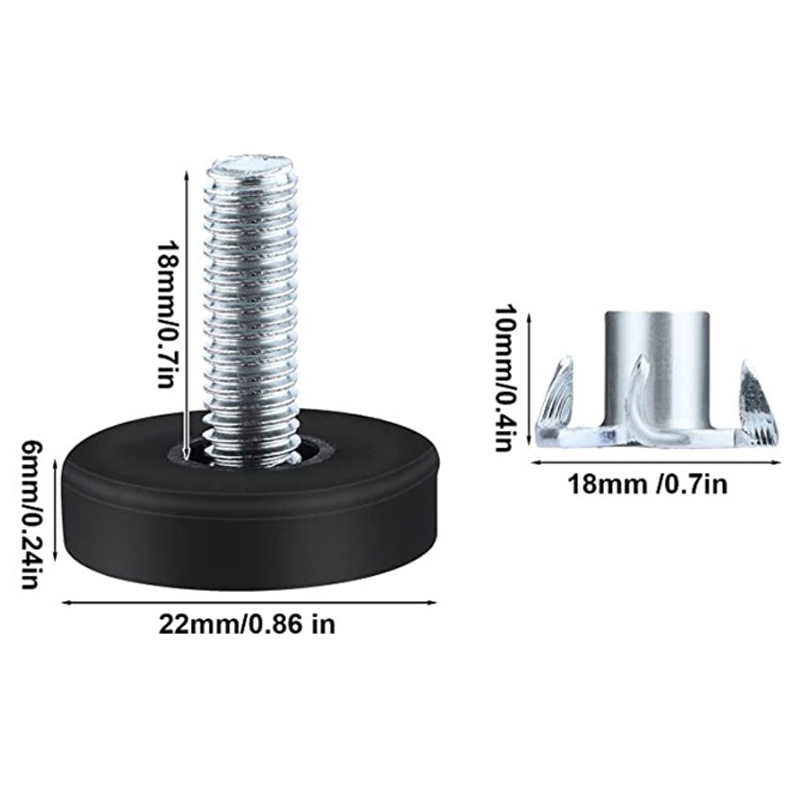 20 szt. Regulowane podkładki p – Furniture Leveling Hardware recenzja i cena