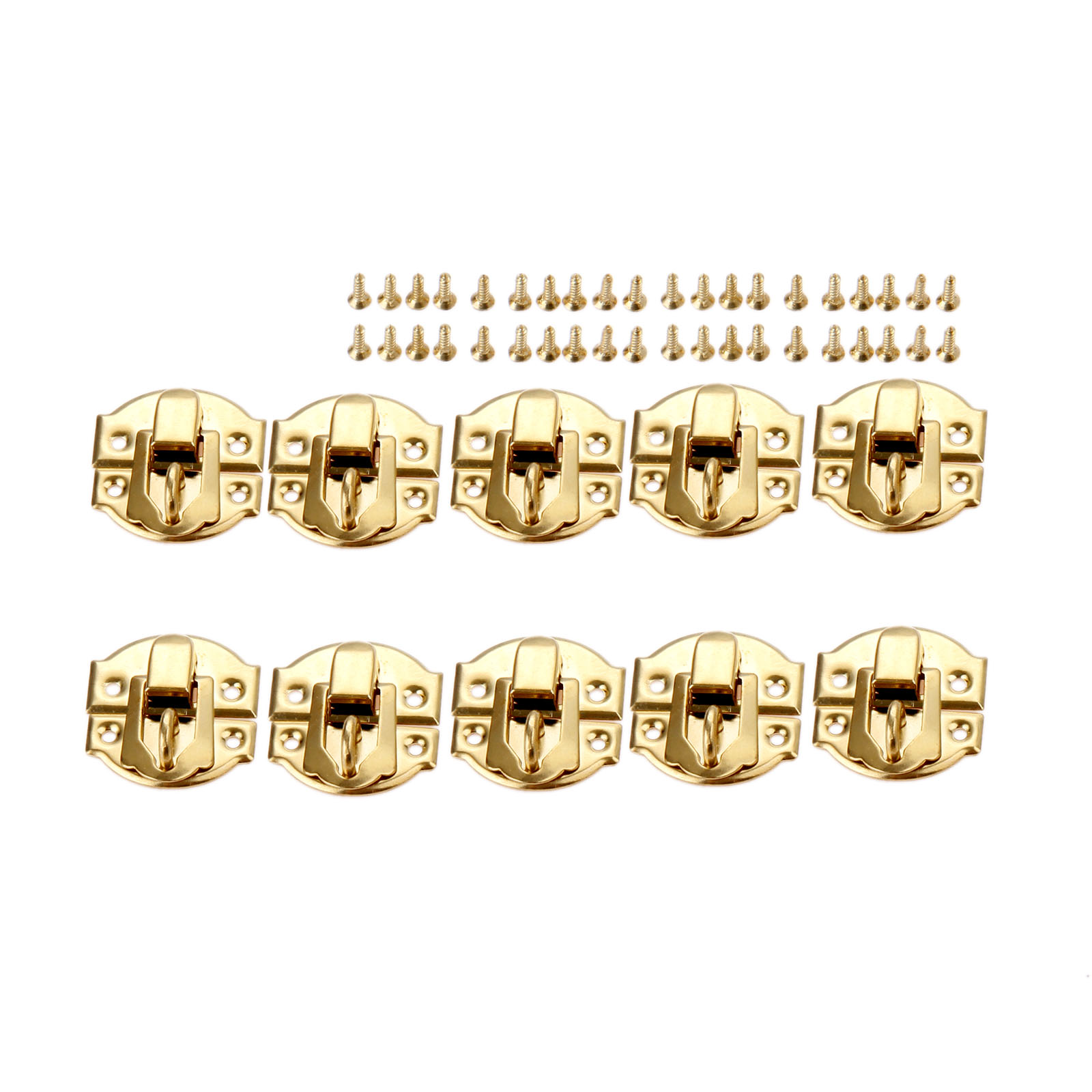 10 szt. Złote Zapięcia Skrzynk – Furniture Hardware Screws recenzja i cena