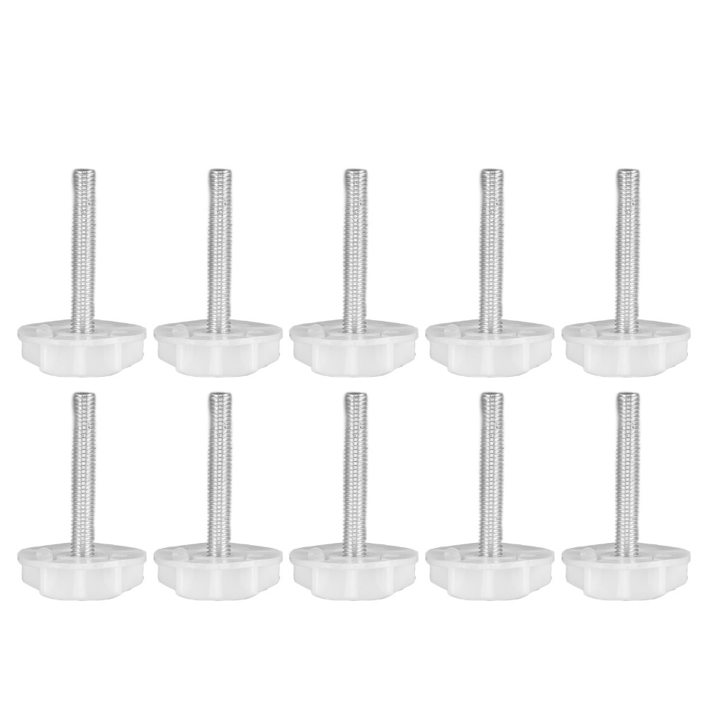 10 szt. Białe, regulowane nóżk – Furniture Leveling Hardware recenzja i cena